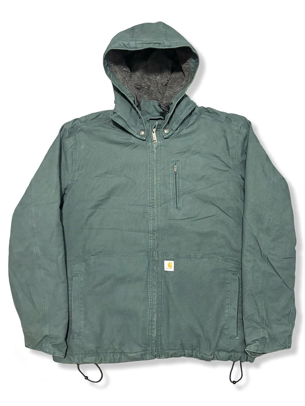 Carhartt Men's Hooded Jacket in Green
